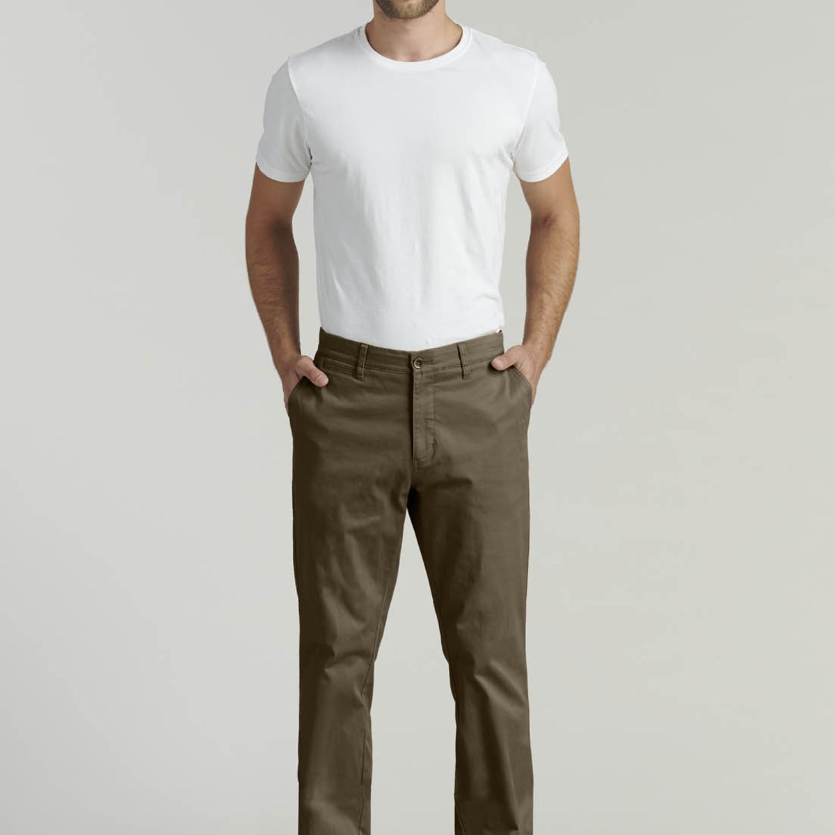 FEROUCH - Pantalón Twill Without Pleats L/33 Business Café Ferouch