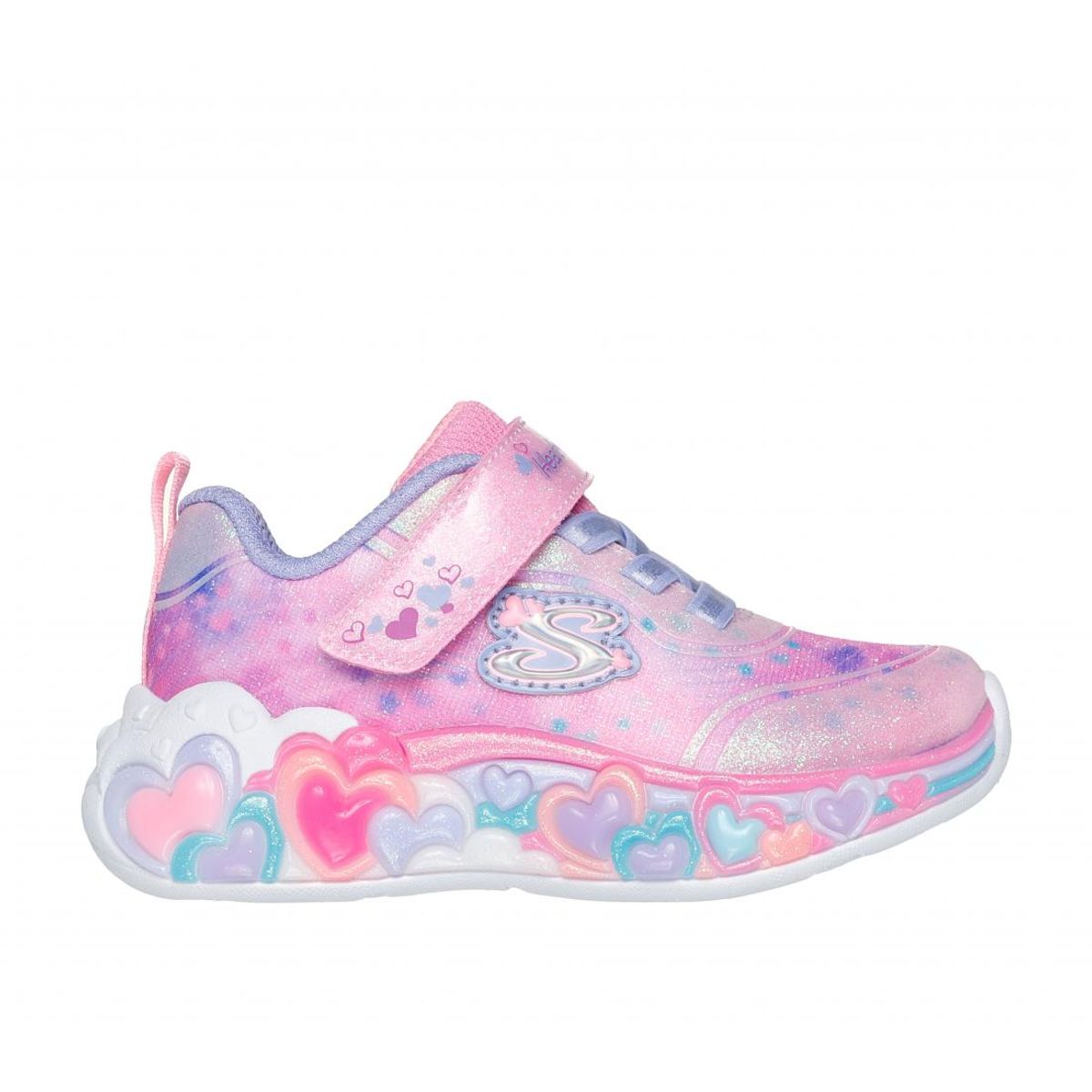 SKECHERS - Zapatilla Niña Eternal Heart Lights Rosado NLP Skechers