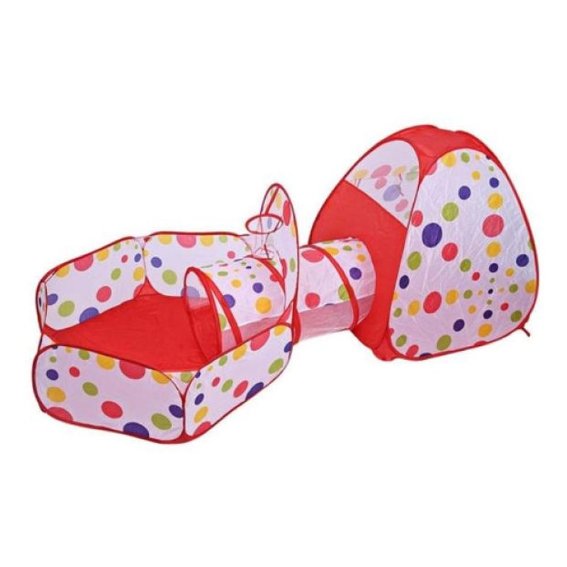 GENERICO - Túnel de Juego Infantil Plegable y Multicolor con Pelotero