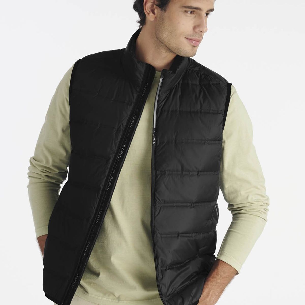 NIMTU - Vest Calbuco Casual Negro Nimtu