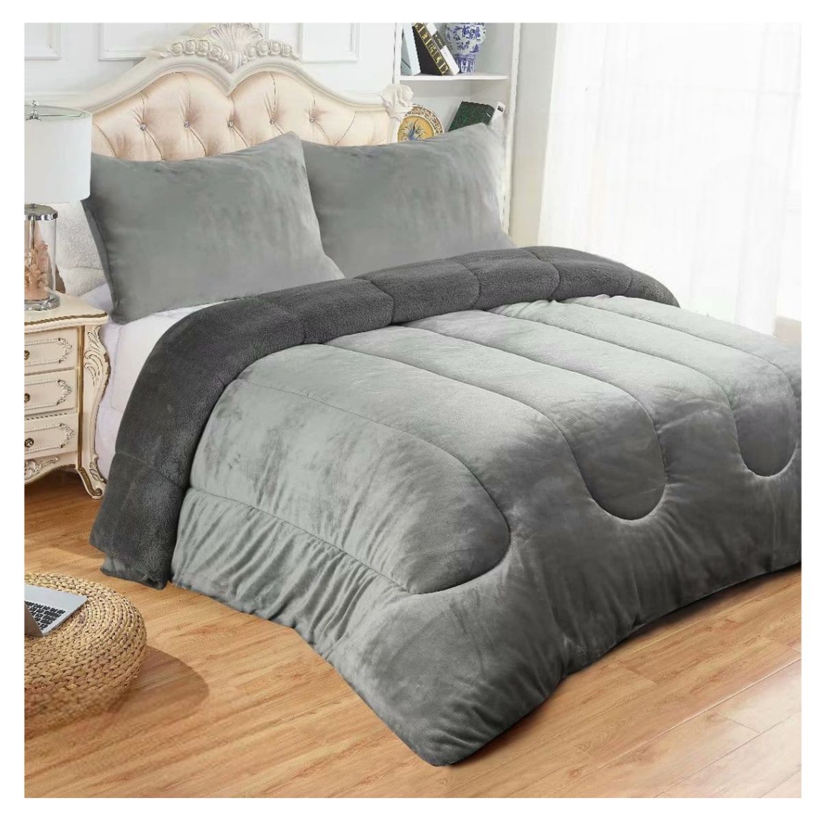 GENERICO - Cobertor Chiporro Liso Super King Invierno Plush 270x250cm