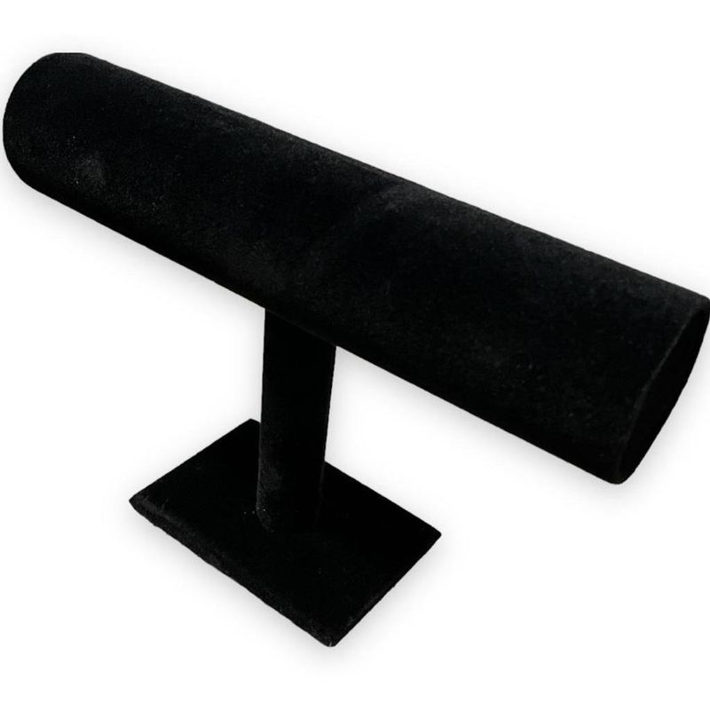 GENERICO - Exhibidor de Pulseras en Terciopelo Negro Elegante 23x16 cm