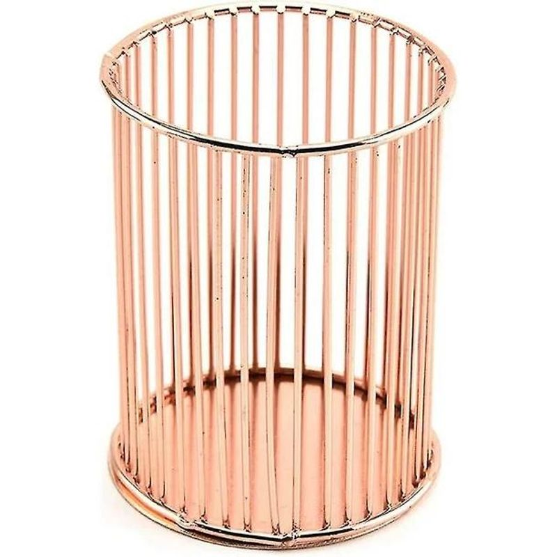 GENERICO - Organizador Rose Gold para Brochas y Lápices Decorativos