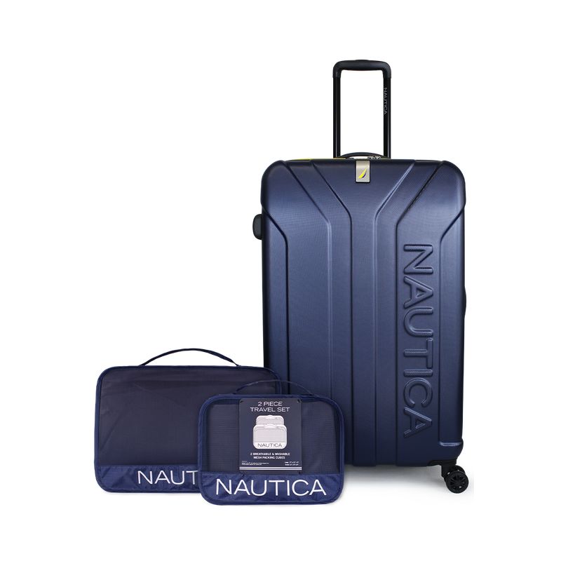 NAUTICA - Pack Maleta grande Prime 23kg+ Organizador azul Nautica
