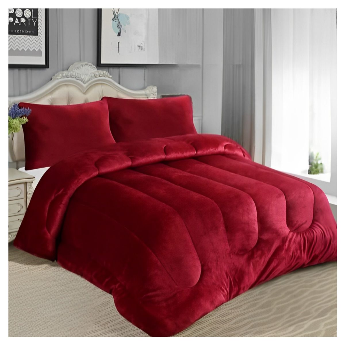 GENERICO - Cobertor Chiporro Liso Super King Invierno Plush 270x250cm