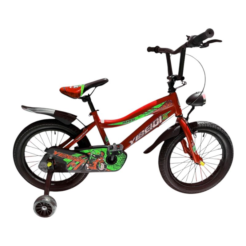 GENERICO - Bicicleta Infantil Aro 16 Roja
