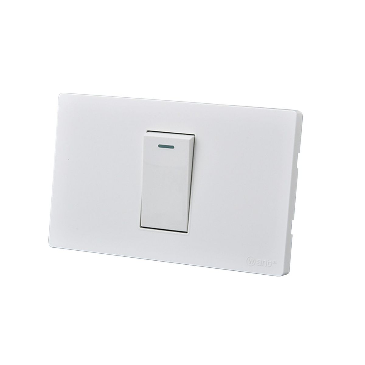 WANT - Pack 10 Interruptores Simple Metálico 9/12 16A - Blanco