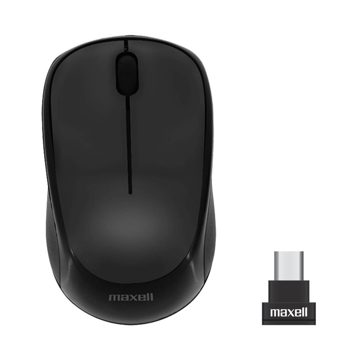 MAXELL - Mouse Maxell Nano Inalámbrico 1200dpi Tipo C Óptico
