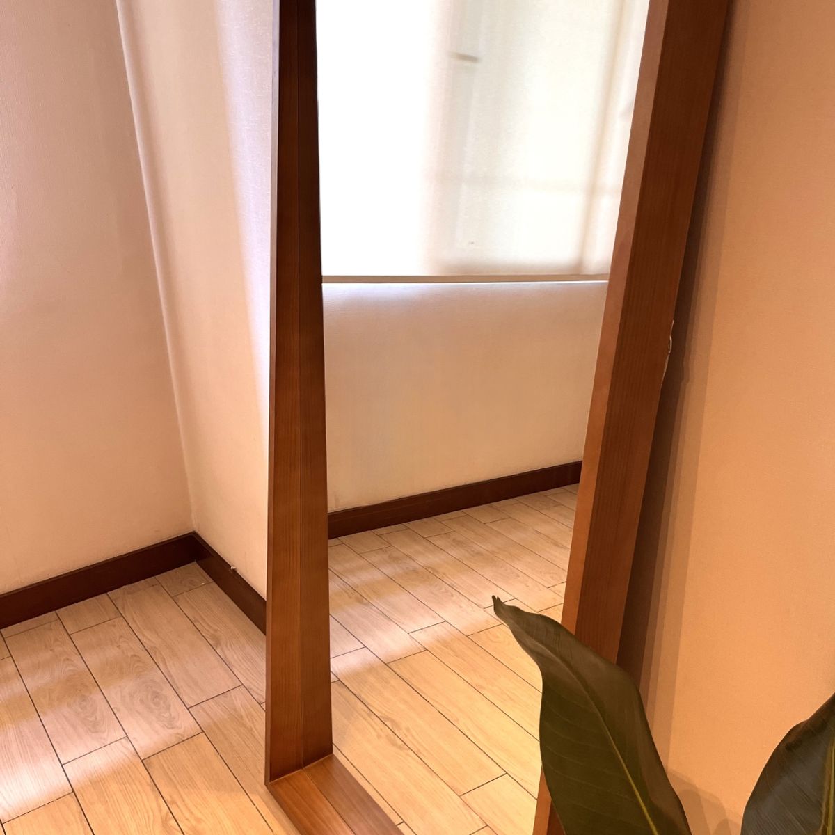 GENERICO - Espejo Madera Rectangular 80x170 cm Piso y Pared Sereno