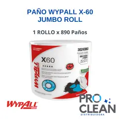 GENERICO - Wypall X60 jumbo roll 1 ROLLO X 890 Paños