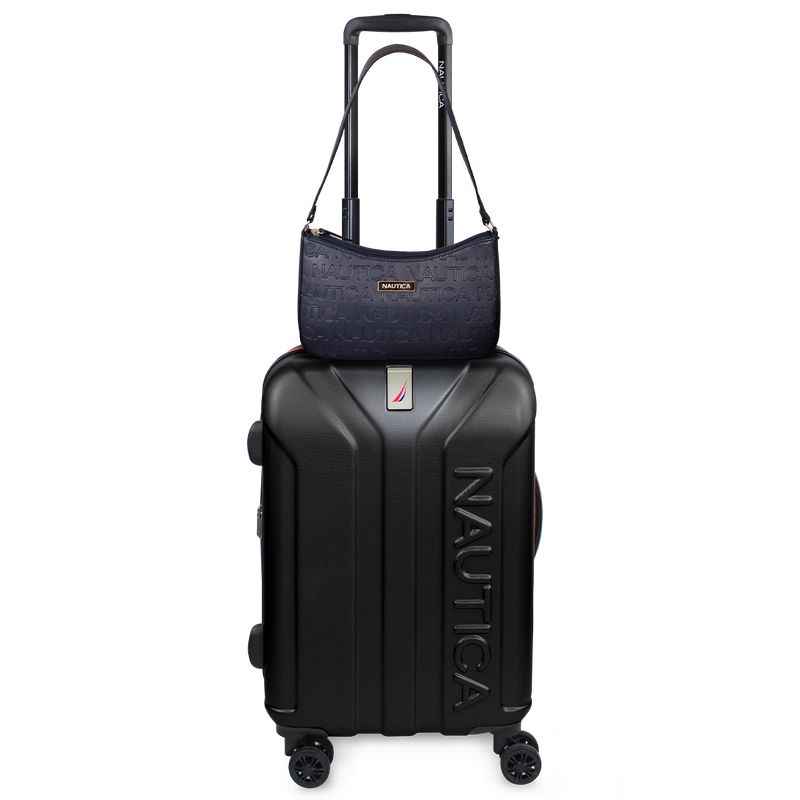 NAUTICA - Pack Maleta cabina Prime negra 10k+ Cartera azul Nautica