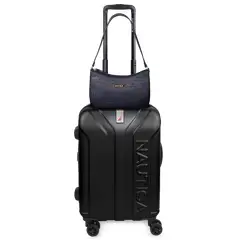 NAUTICA - Pack Maleta cabina Prime negra 10k+ Cartera azul