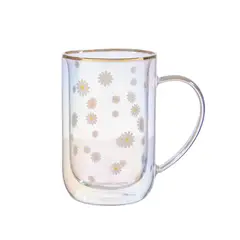 ADAGIO TEAS - Mug Bhoro Doble Vidrio Daisies 470 ml