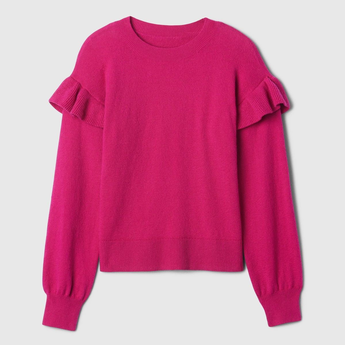 GAP - Sweater Niña Ruffle Morado