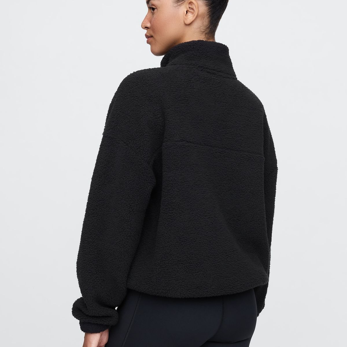 GAP - Polerón Mujer Sherpa Negro
