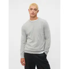 GAP - Sweater Hombre Crew Gris