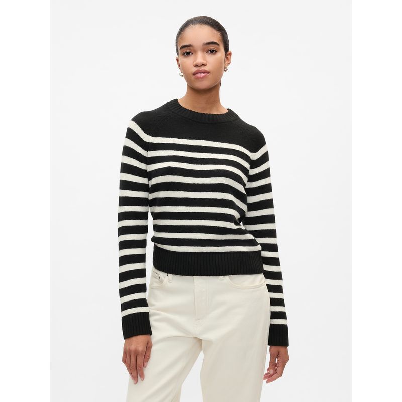 GAP - Sweater Mujer Crewneck Negro