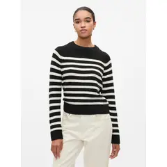 GAP - Sweater Mujer Crewneck Negro