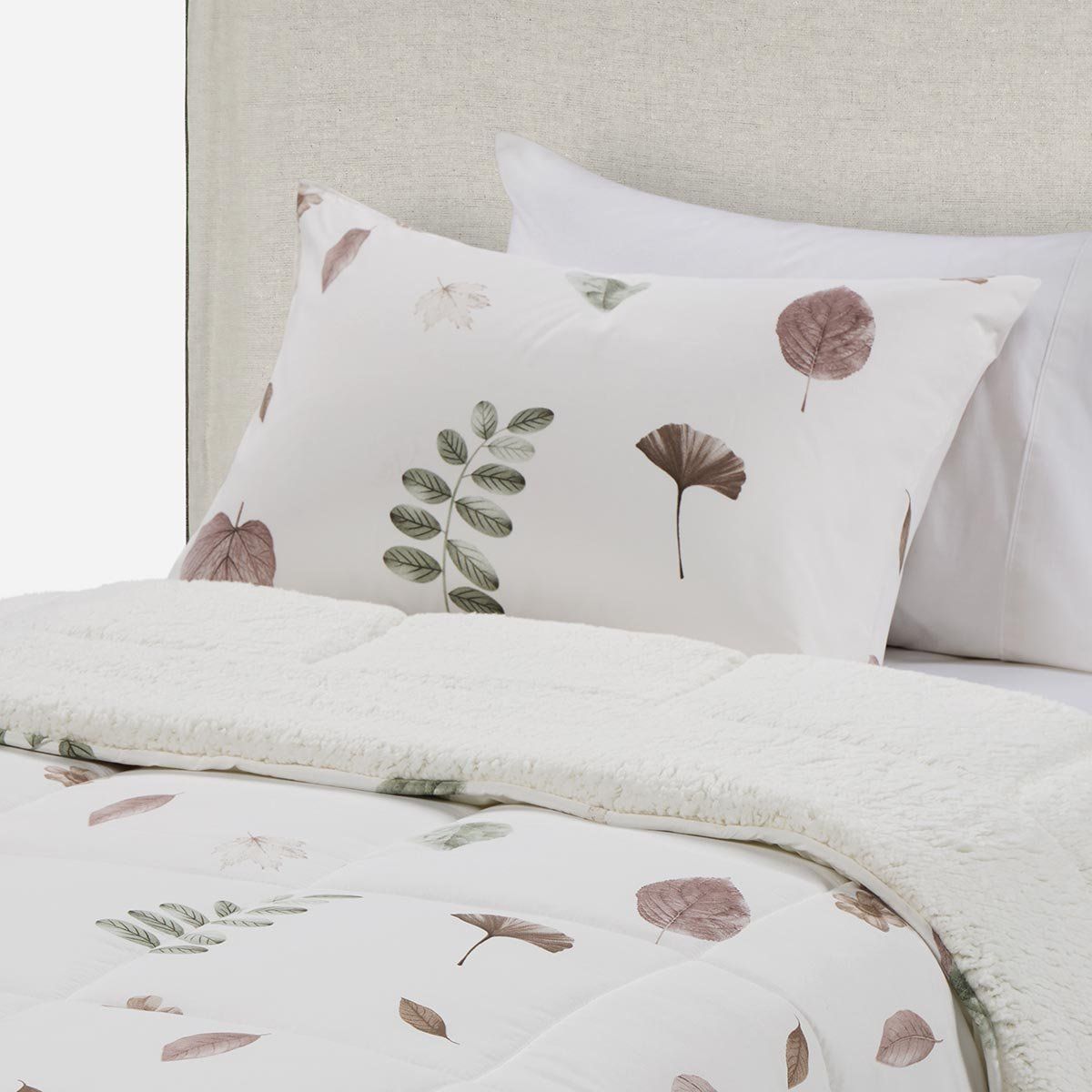 ROSEN - Plumón Sherpa Alaska Blair Blanco 1,5 Plazas