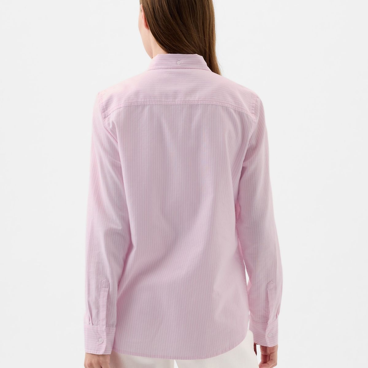 GAP - Blusa Mujer Logo Oxford Rosa
