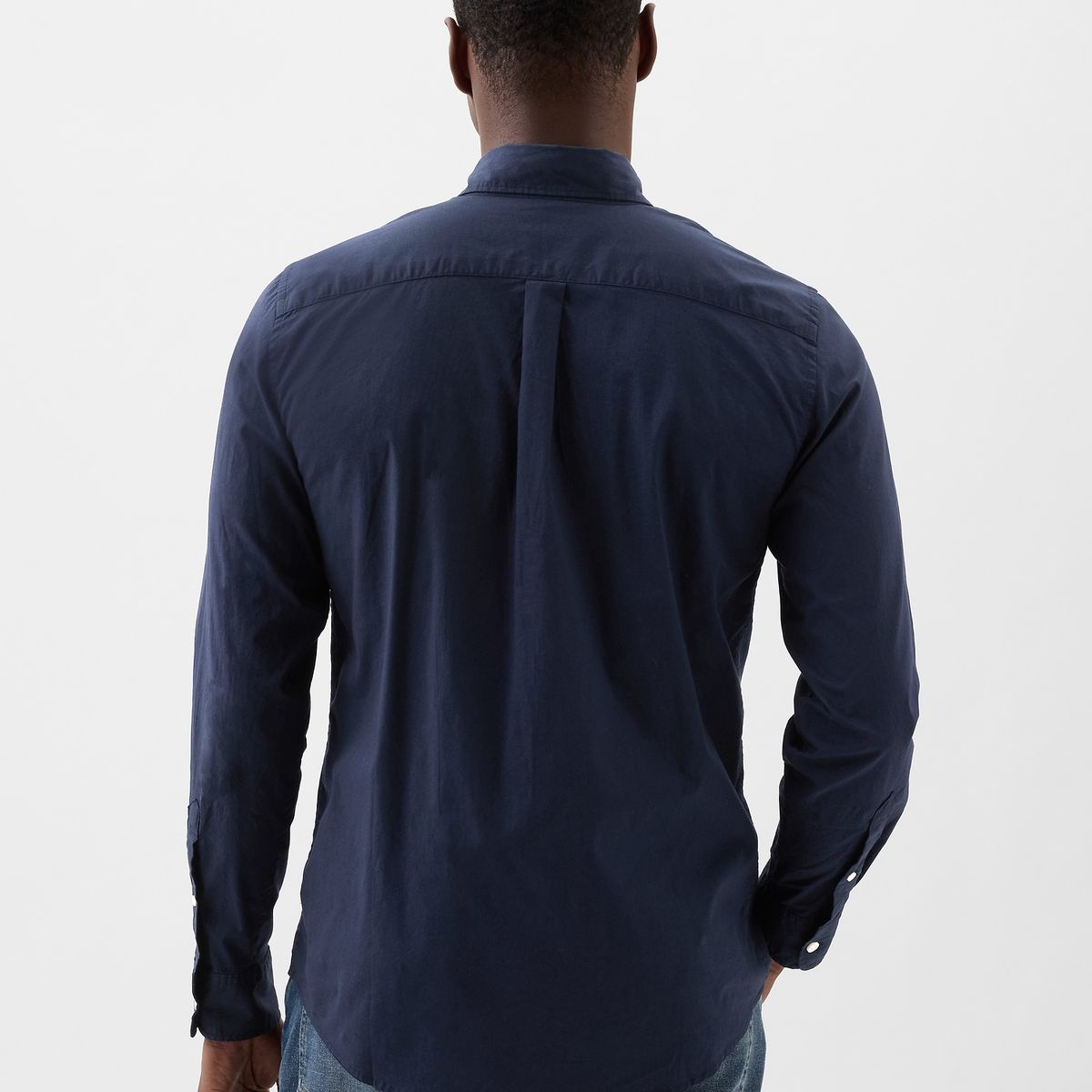 GAP - Camisa Hombre Popelina Azul