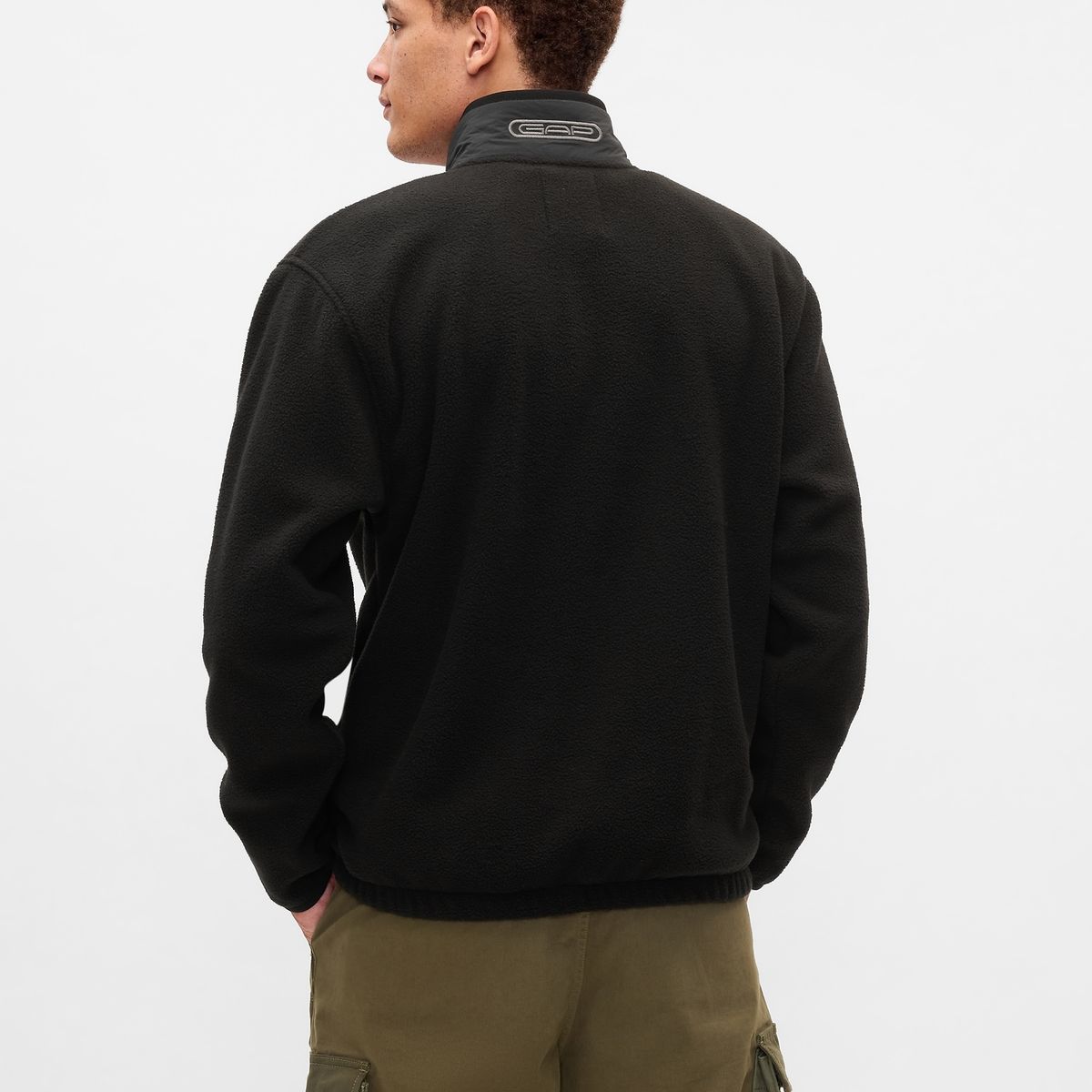 GAP - Polerón Hombre Sherpa Negro