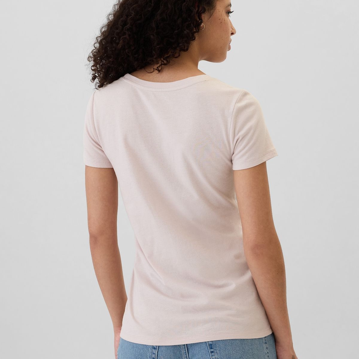 GAP - Polera Gap Gráfica Floreada Manga Corta Mujer Rosa