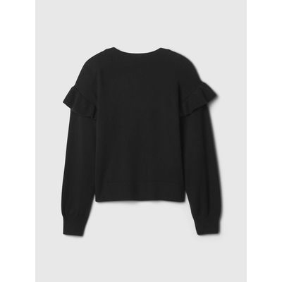 Imagen 2 del producto Sweater Niña Ruffle Negro