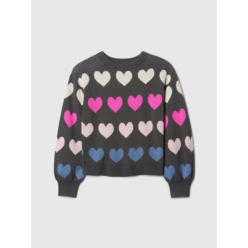 GAP - Sweater Niña Print Intarsia Multicolor