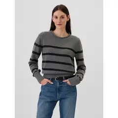 GAP - Sweater Mujer Roll Gris