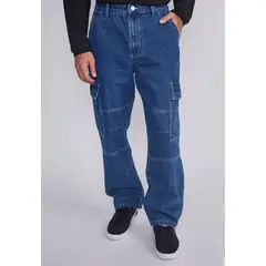 SIOUX - Jeans Hombre Cargo Style Azul