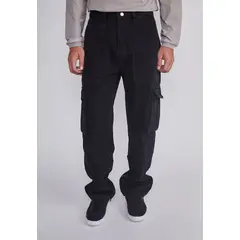 SIOUX - Jeans Hombre Cargo Regular Negro