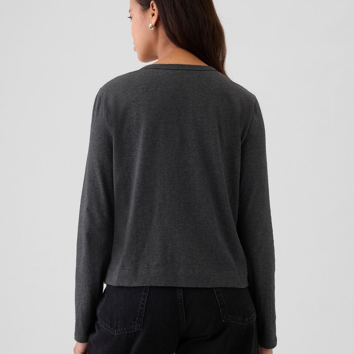 GAP - Polera Mujer Vintage Gris