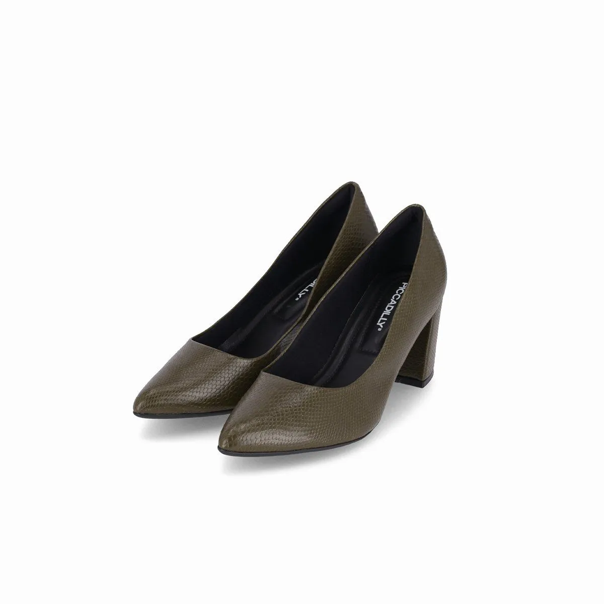 PICCADILLY - Zapato Mujer Verde Militar/Snake Luiza 442 Piccadilly