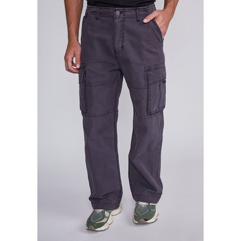 SIOUX - Pantalon Hombre Cargo Ajustable Gris Sioux