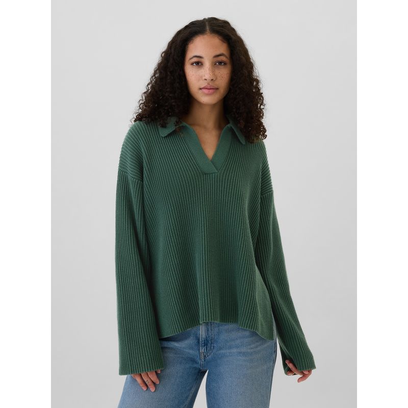 GAP - Sweater Mujer Johnny Verde