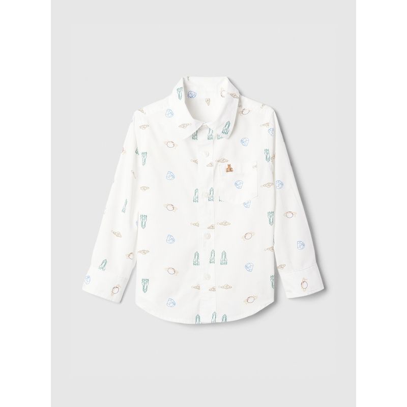 GAP - Camisa Niño Popelina Blanco