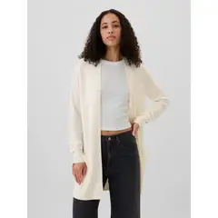 GAP - Sweater Mujer Cárdigan Long Beige
