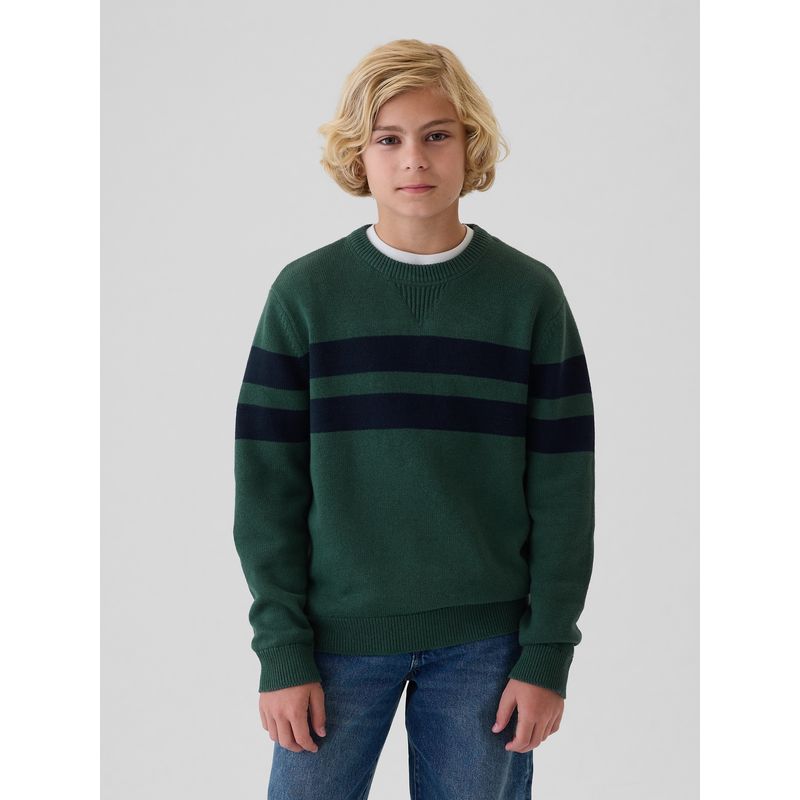 GAP - Sweater Niño Striped Verde
