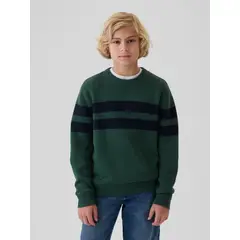 GAP - Sweater Niño Striped Verde