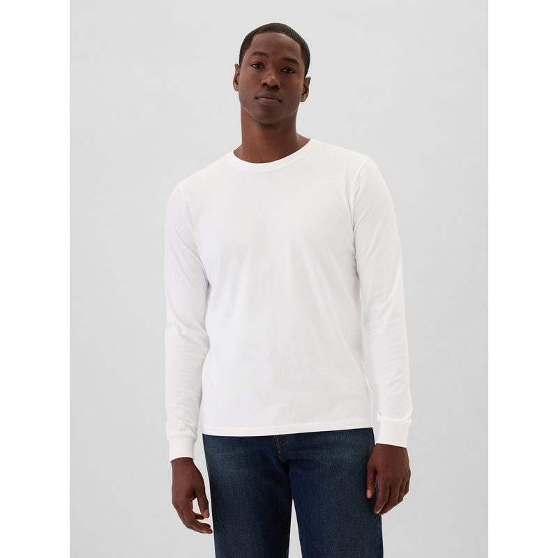 GAP - Polera Hombre Crewneck Beige