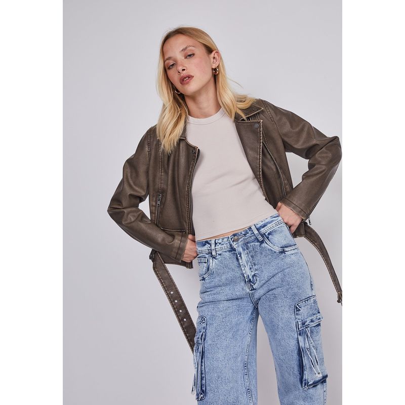 SIOUX - Jeans Mujer Cargo Multibolsillos Azul Sioux