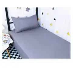 GENERICO - Sabana De 1 Plaza 144 Hilos Gris Liso