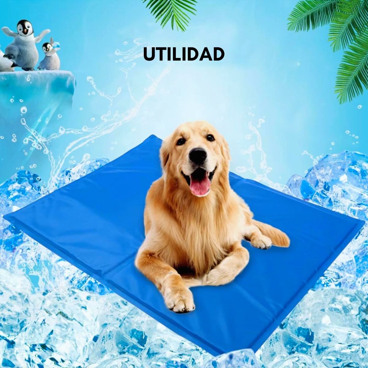 GENERICO - Manta Refrescante De Gel Frio Para Mascotas Talla Xl 96x81cm