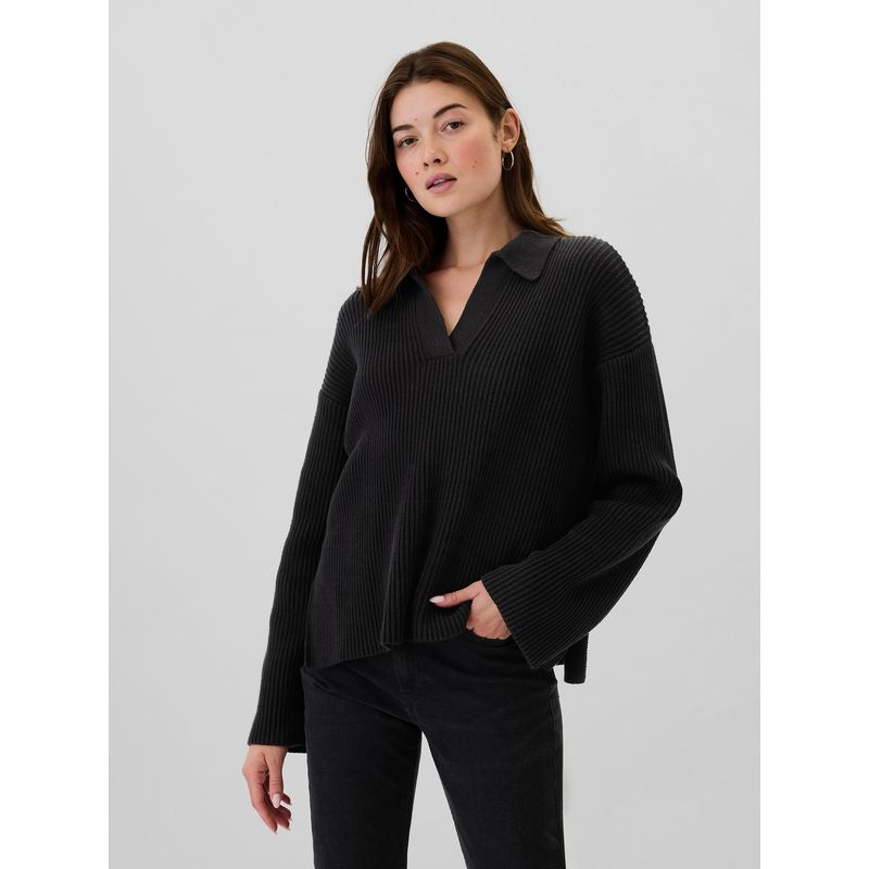 GAP - Sweater Mujer Johnny Negro.