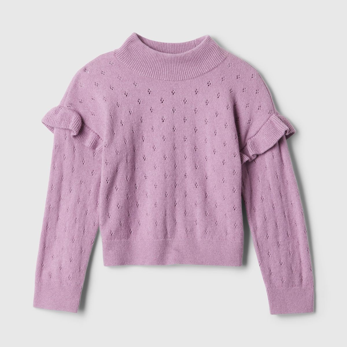 GAP - Sweater Niña Pointelle Morado