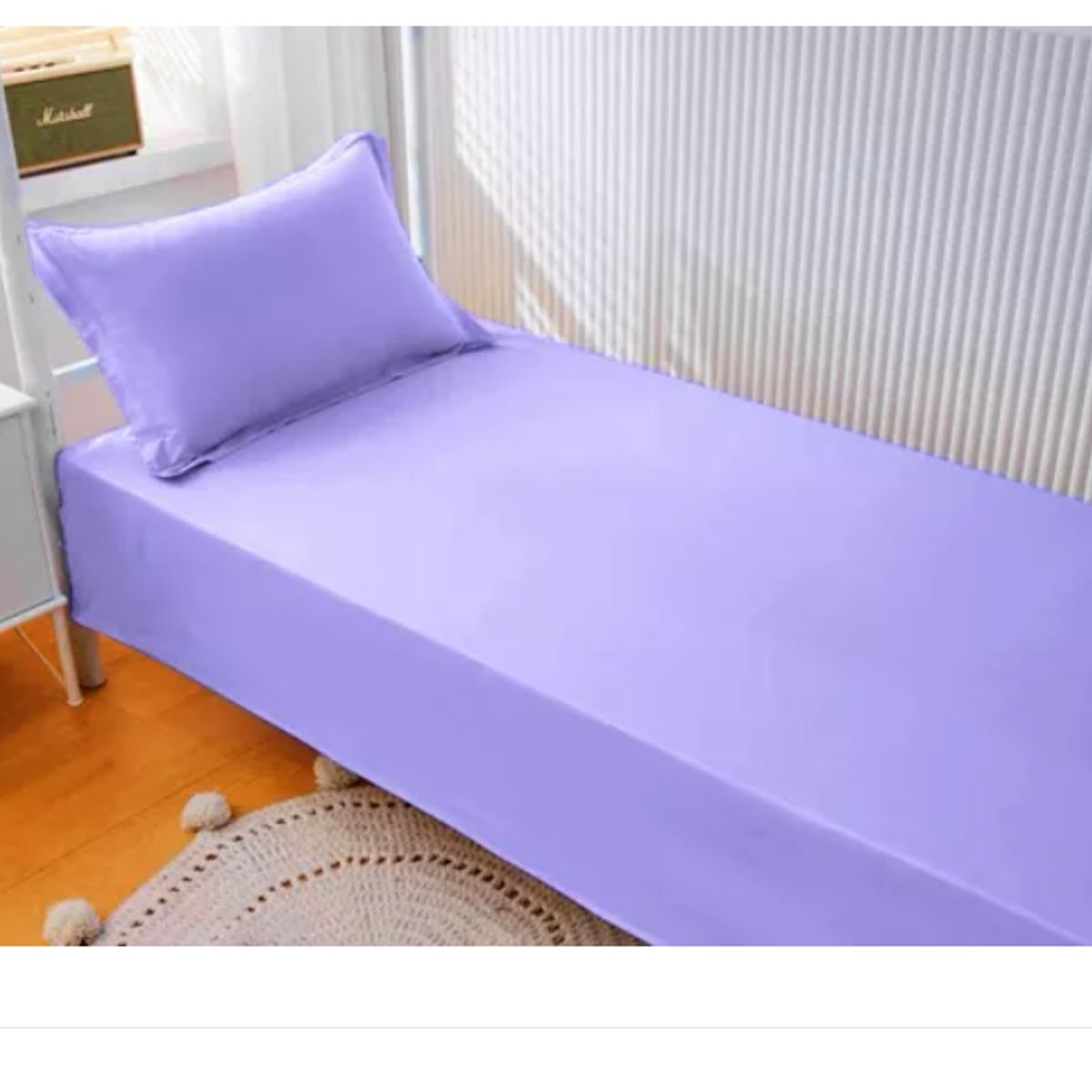 GENERICO - Sabana De 1 Plaza 144 Hilos Lila Liso