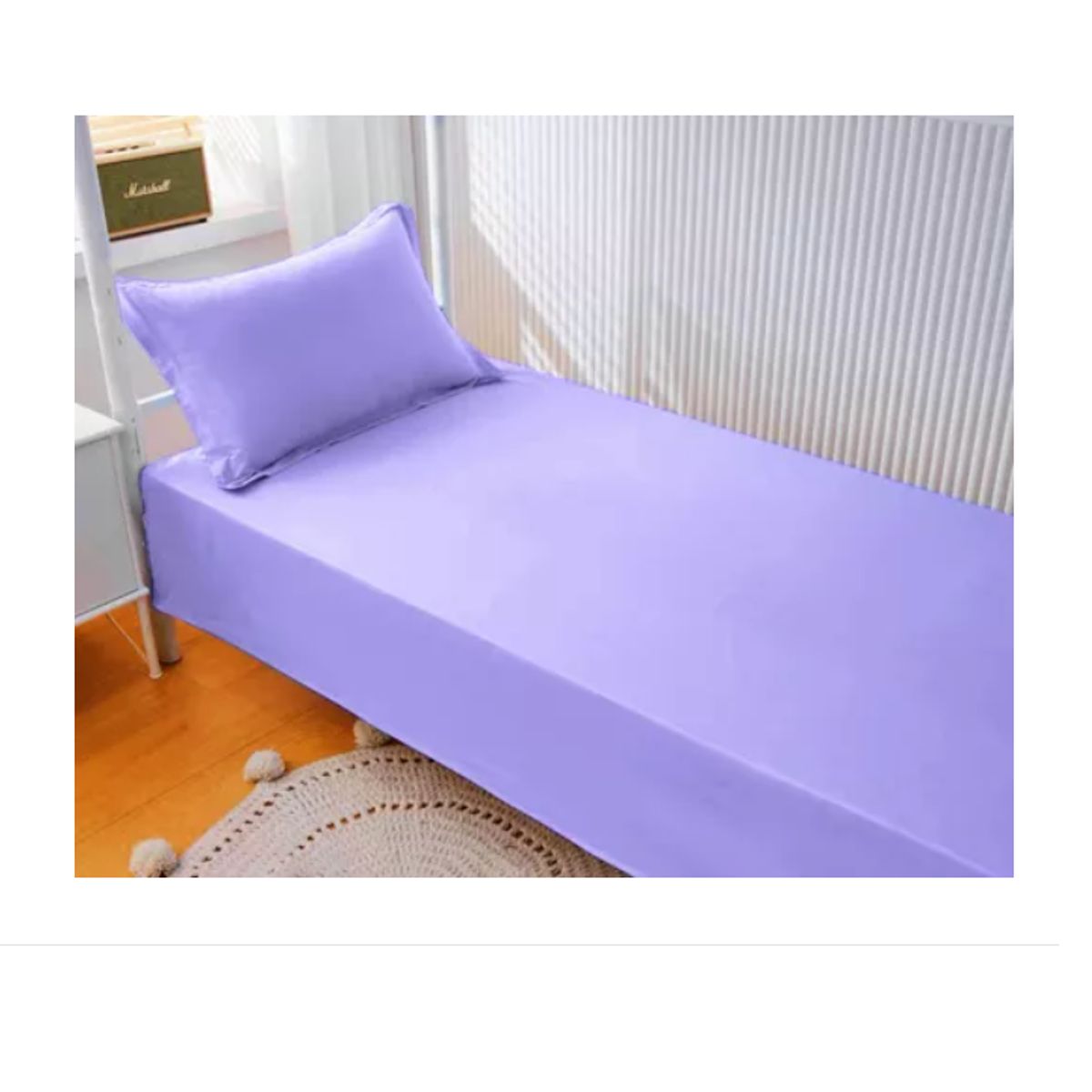 GENERICO - Sabana De 1 Plaza 144 Hilos Lila Liso