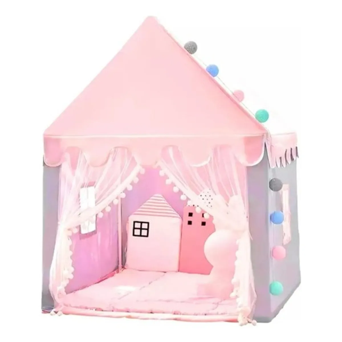 MUNDO MAGIA - Carpa Casa Para Niñas Niños Carpa Plegable Princesa Juguete