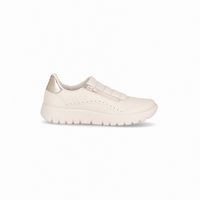 Zapatilla Urbana Mujer Crema Vicky/Cierre